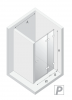 NEW TRENDY Drzwi wnękowe Eventa Gold Shine 90x200, drzwi pojedyncze EXK-4673/EXK-4674
